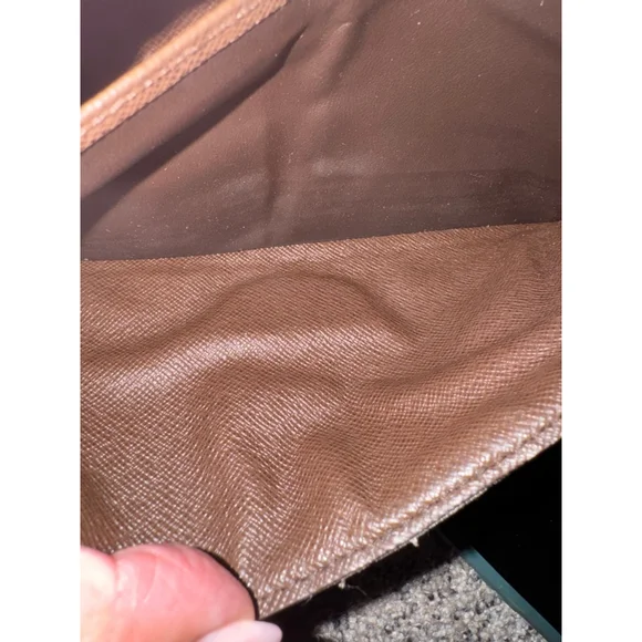 Louis Vuitton Damier Ebene Long Wallet Push Lock Clutch Style Brown Checkered - Picture 16 of 16